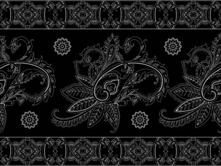 Seamless paisley patternのイラスト素材