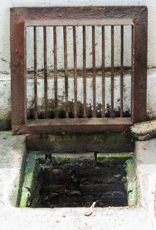 old drain waferの写真素材