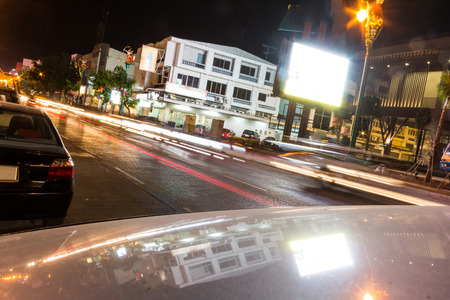 New apartment Building at Night and lightingのeditorial素材