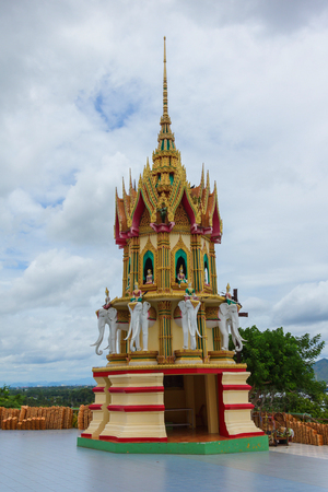 pagoda thai style in temple at Thailandの写真素材