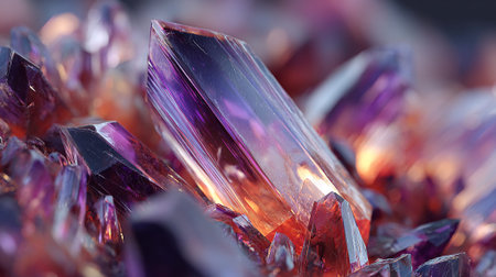 amethyst crystals as nice natural background (close-up shot)