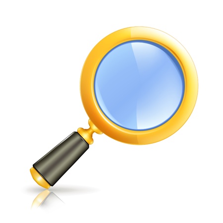 Magnifying lensのイラスト素材