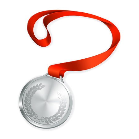 Silver Medalのイラスト素材