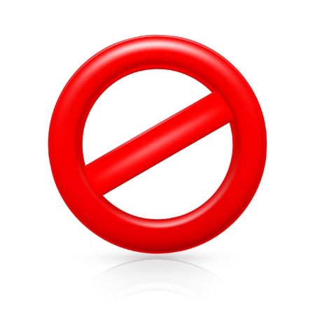 Do Not warning signのイラスト素材