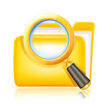 Search folder iconのイラスト素材