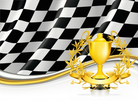 Background with a Trophyのイラスト素材