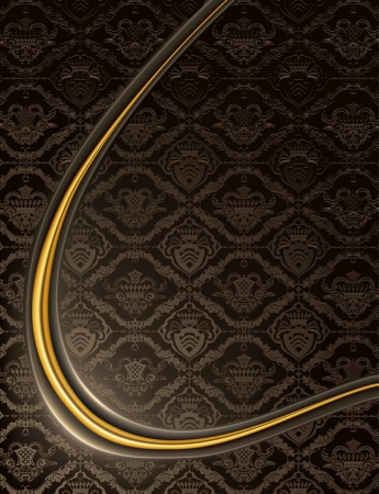 Black Heraldic Backgroundのイラスト素材