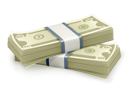 Stack of Dollarsのイラスト素材