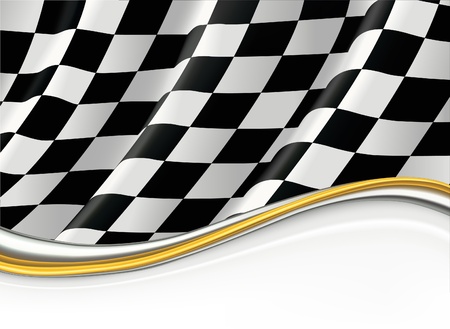 Checkered Flagのイラスト素材