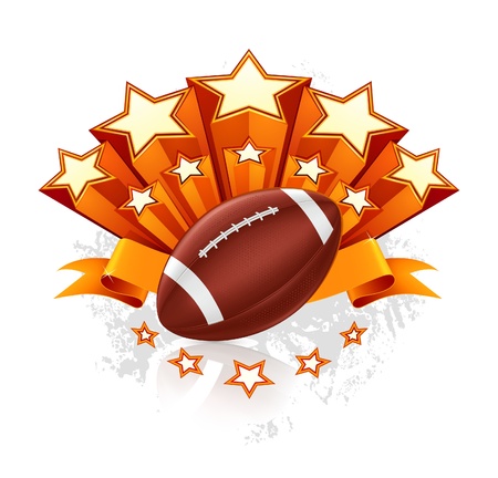 American Football Emblemのイラスト素材