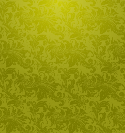 Green Seamless wallpaper patternのイラスト素材