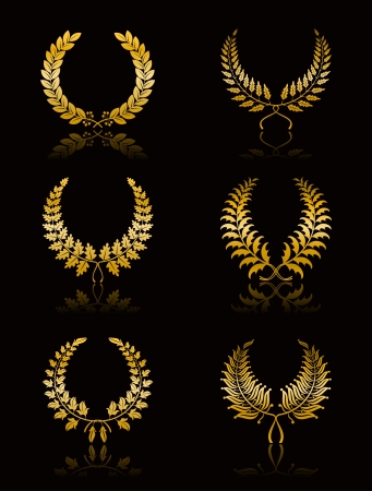 Set of Wreathのイラスト素材
