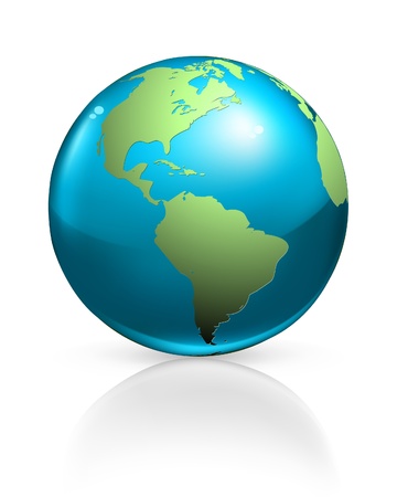 Blue globeのイラスト素材