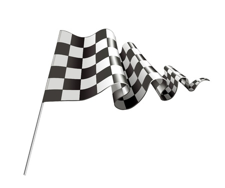 Checkered Flagのイラスト素材