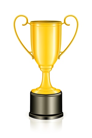 Gold trophyのイラスト素材