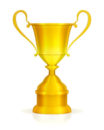 Gold trophyのイラスト素材
