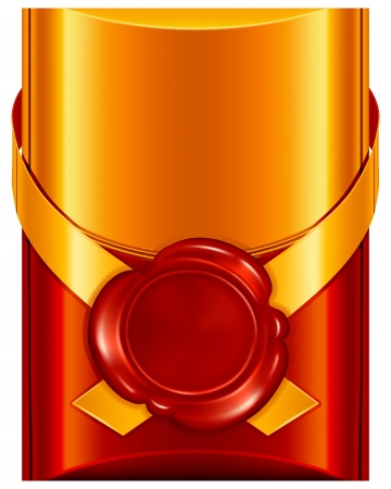 Wax Seal on Luxury Backgroundのイラスト素材