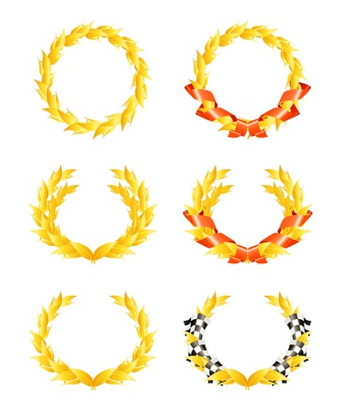 Wreaths, setのイラスト素材