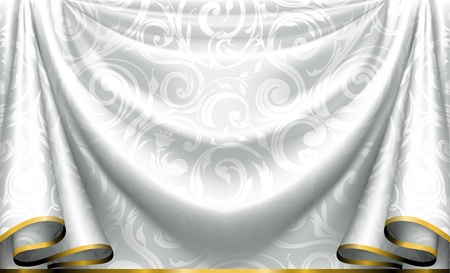 Curtain patternのイラスト素材