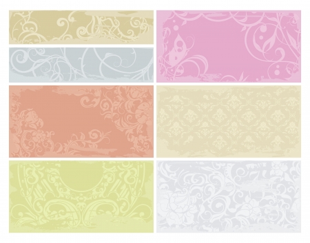 Patterned cards setのイラスト素材