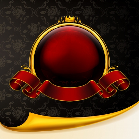 Emblem red のイラスト素材