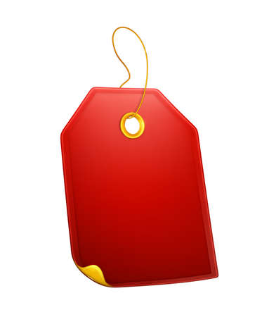 Red Gift Tagのイラスト素材