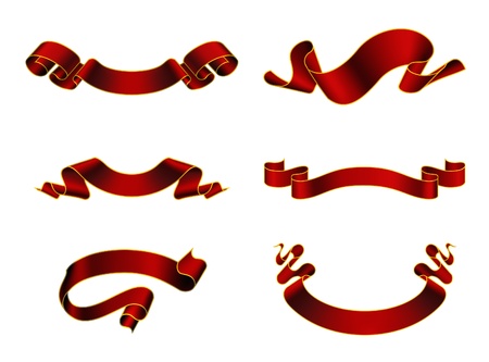 Vintage ribbonsのイラスト素材