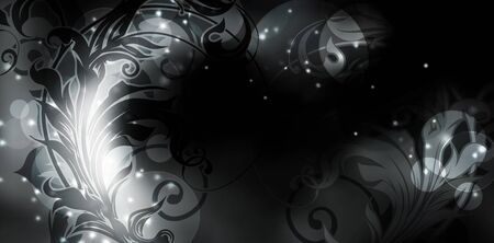 Modern Pattern black backgroundのイラスト素材