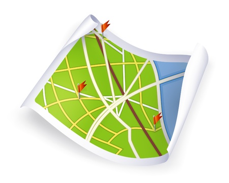 Road Mapのイラスト素材