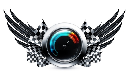 Speedometer emblemのイラスト素材