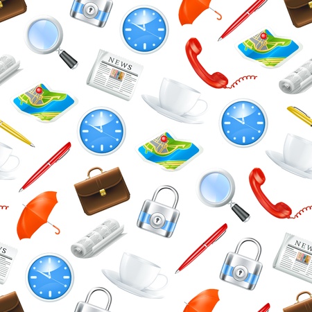 Universal icons, seamless patternのイラスト素材