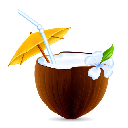 Coconut Cocktailのイラスト素材