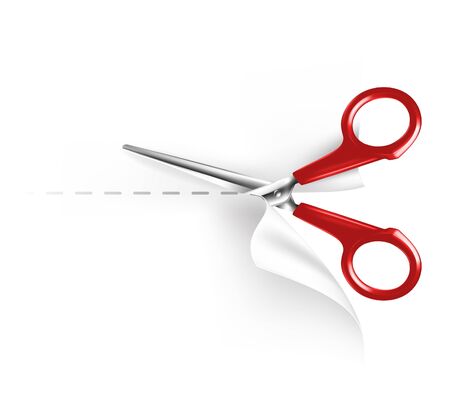 Scissors and paperのイラスト素材