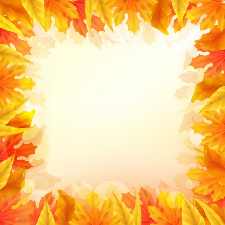 Autumn leaves backgroundのイラスト素材