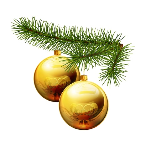 Christmas decorationsのイラスト素材