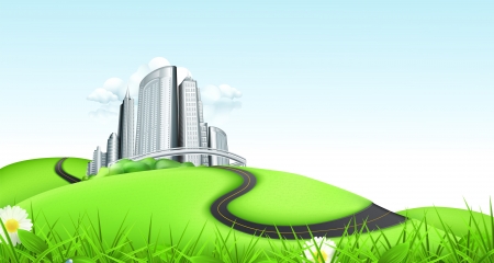 Green landscapeのイラスト素材