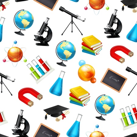 Science, seamlessのイラスト素材