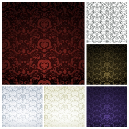 Pattern seamless, setのイラスト素材