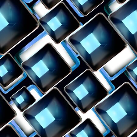 Abstract background, black and blue seamlessのイラスト素材