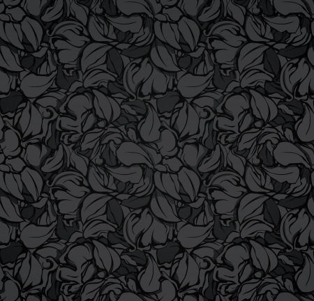 Abstract seamless pattern, blackのイラスト素材