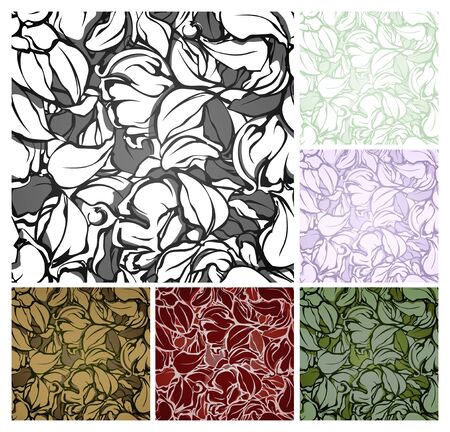 Abstract seamless pattern, setのイラスト素材
