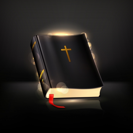 Bible on blackのイラスト素材