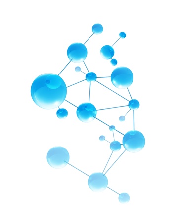 Blue moleculeのイラスト素材
