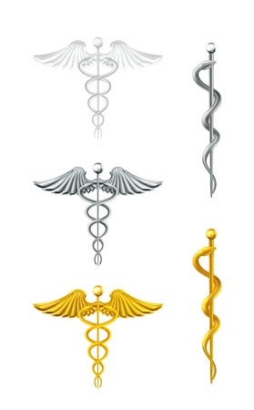 Caduceus, setのイラスト素材