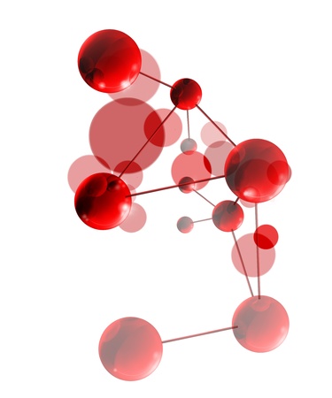 Red moleculeのイラスト素材