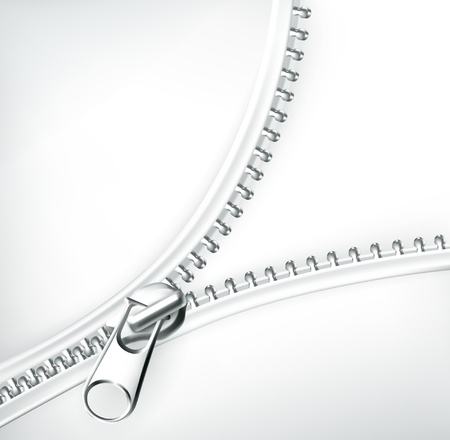 Zipper, whiteのイラスト素材