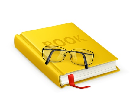 Book and glassesのイラスト素材