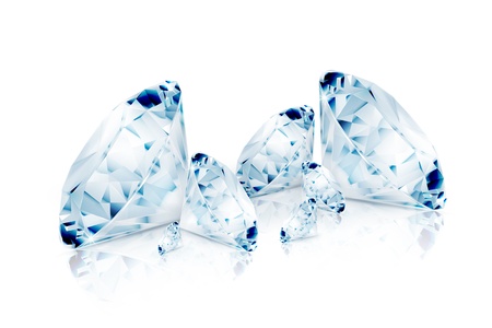 Diamonds blueのイラスト素材