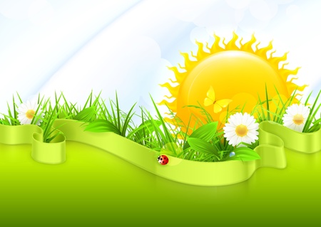 Landscape backgroundのイラスト素材