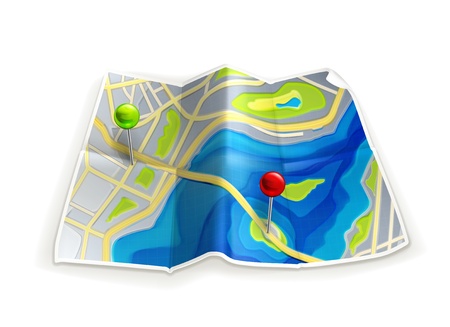Road mapのイラスト素材